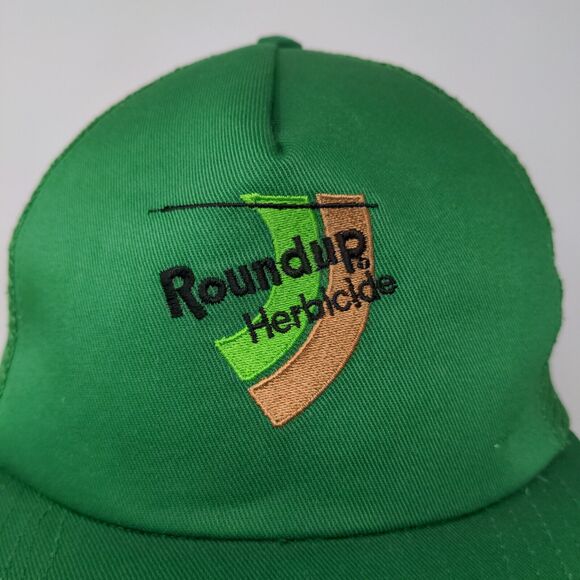 Roundup Herbicide Snapback Trucker Hat Embroidered Logo Green USA Adjustable - Picture 4 of 11